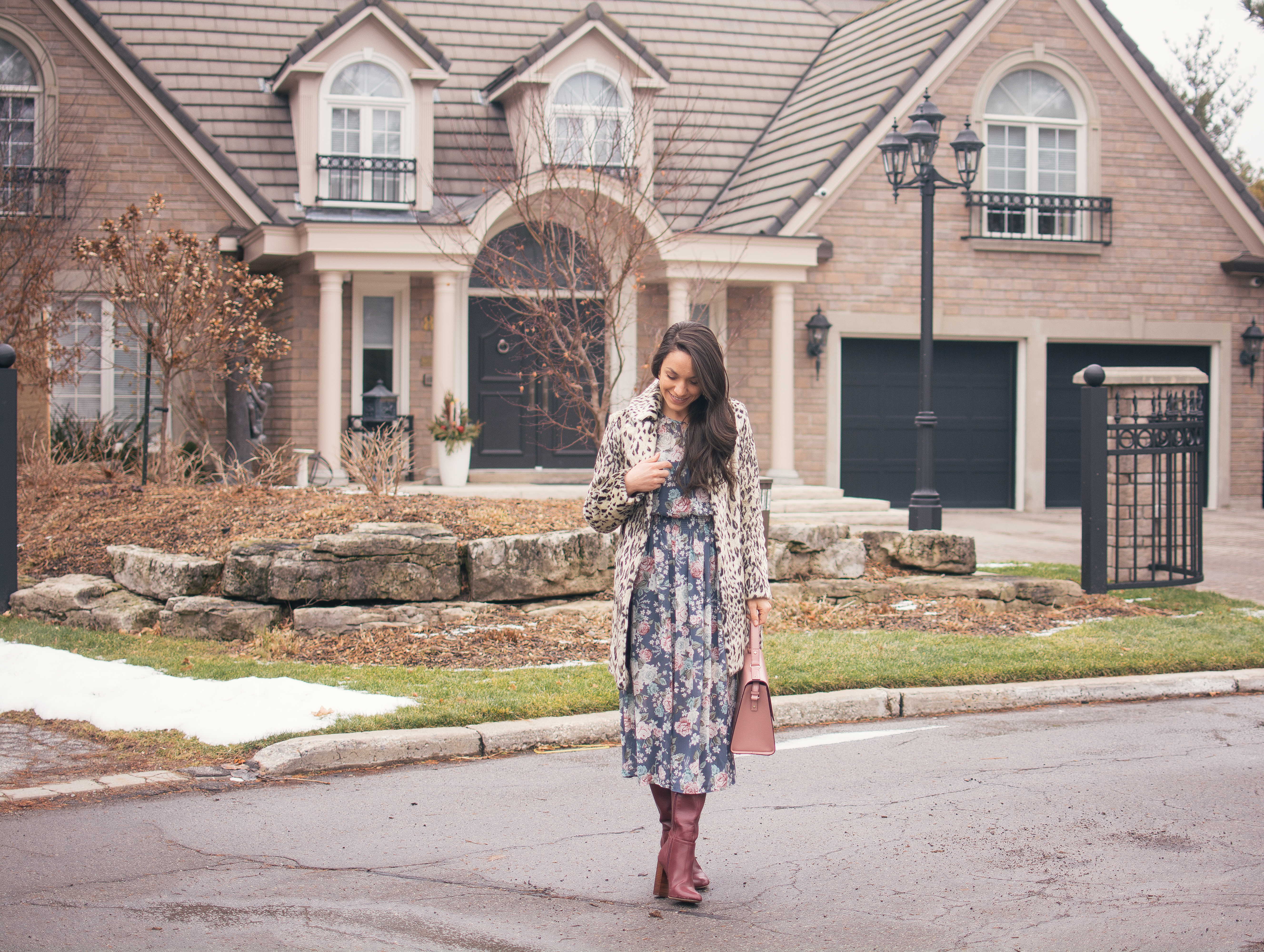 4 Ways to Mix and Match with Different Prints | Winter Fashion | The Pink Brunette 