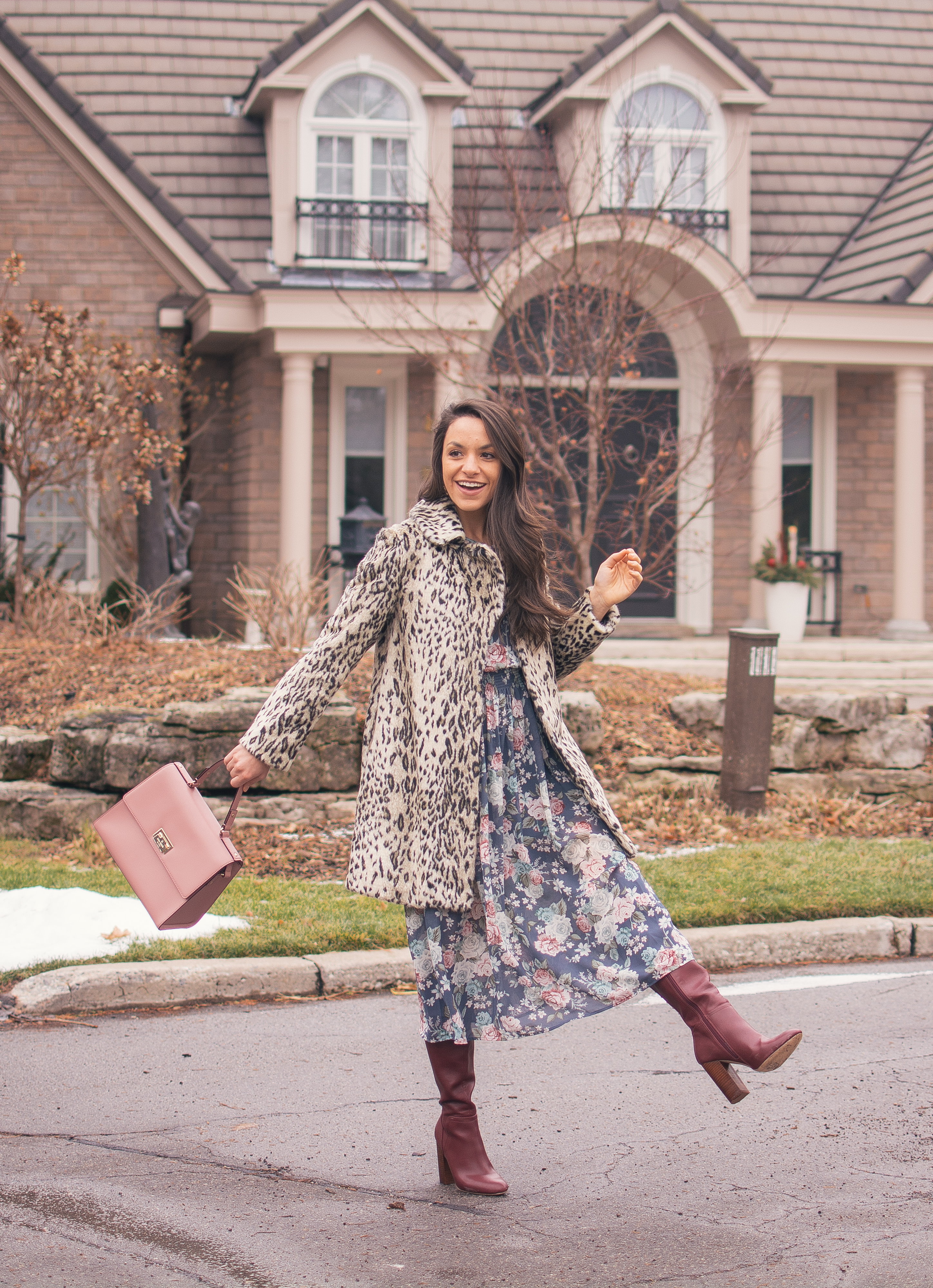 4 Ways to Mix and Match with Different Prints | Winter Fashion | The Pink Brunette 