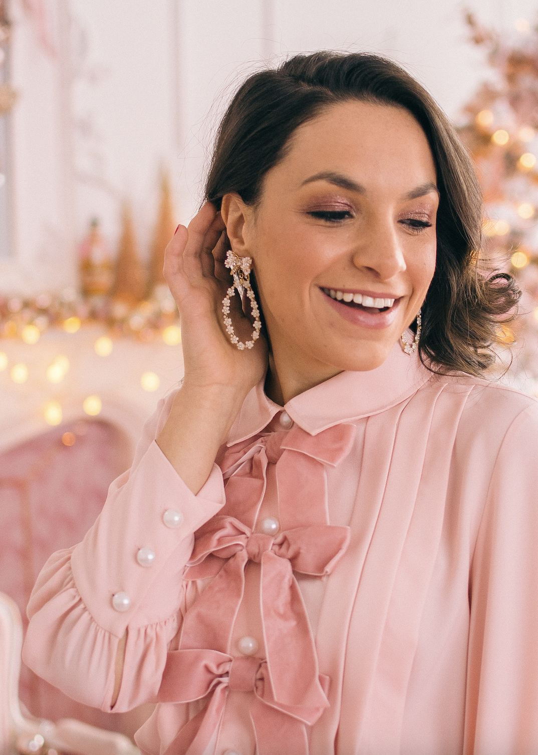 Dreaming Of A Pink Christmas | The Pink Brunette | Gal Meets Glam Callista | Rachel Parcel 