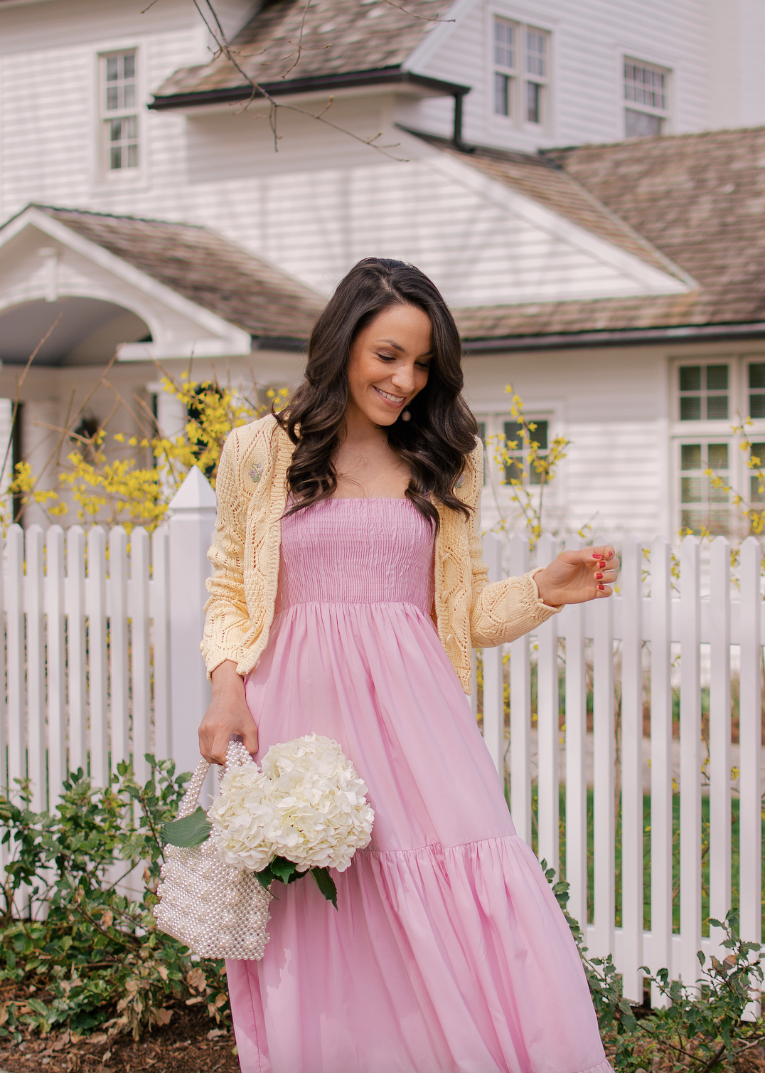 Smocked Dress | The Pink Brunette | Zara Dress