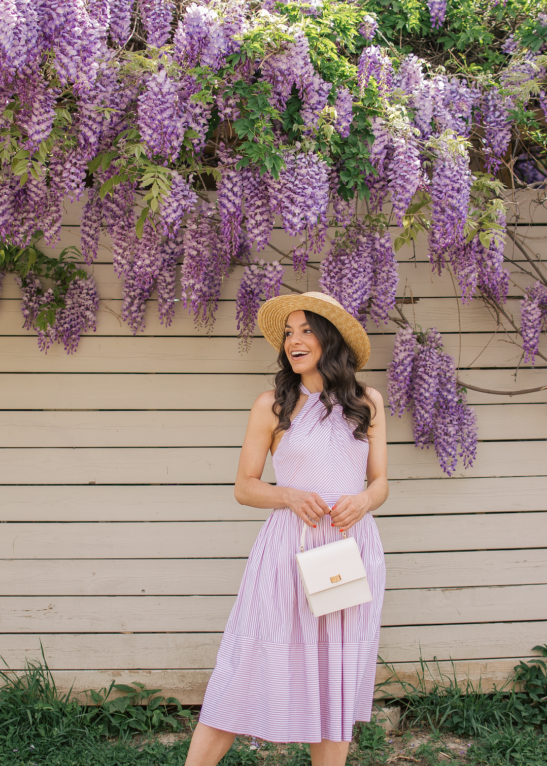 Lovely Lavender | Gal Meets Glam Claire | Japanese wisteria | ASOS | summer fashion | Summer Dresses | Neely & Chloe | Sarah Flint