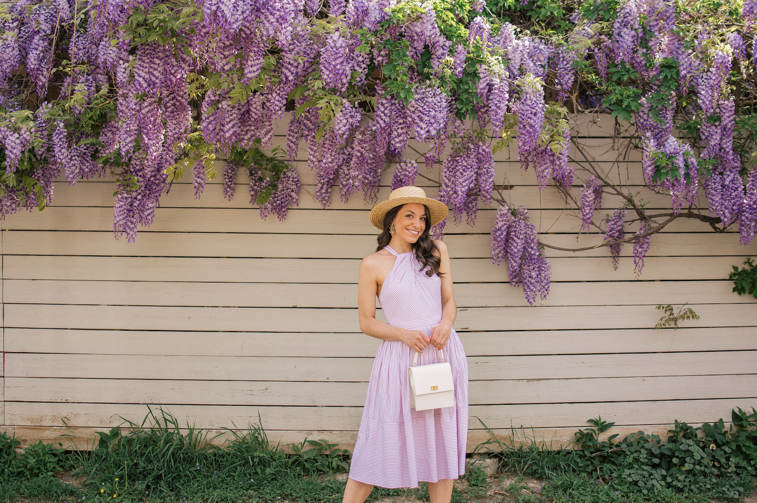 Lovely Lavender | Gal Meets Glam Claire | Japanese wisteria | ASOS | summer fashion | Summer Dresses | Neely & Chloe | Sarah Flint
