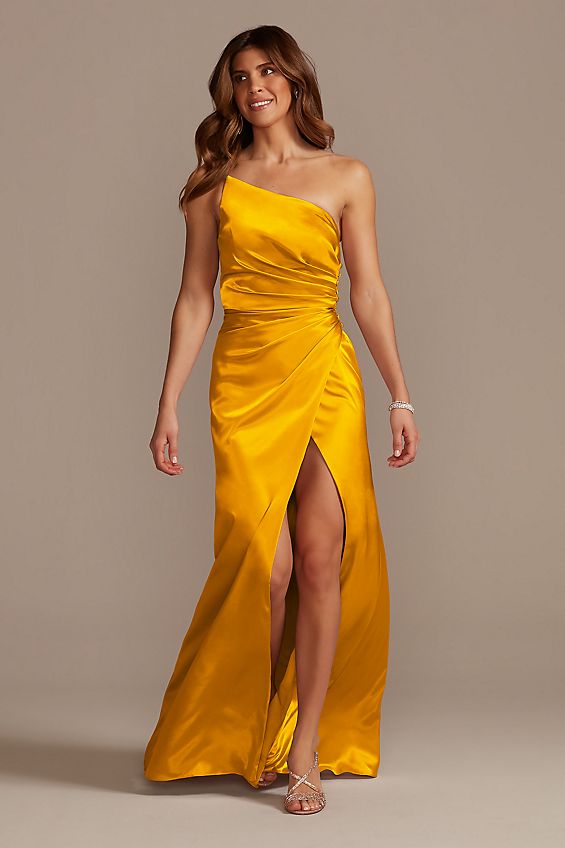 yellow dresses to wear to a wedding, yellow dress, yellow wedding guest dress, wedding guest dress yellow, yellow dress event, formal yellow dress, yellow dress outfit, yellow dress aesthetic, yellow dress outfit classy, wedding guest dress summer, wedding guest dress spring, satin dress, satin dress outfit, yellow dress outfit long, yellow dress long