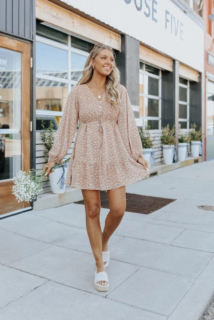 spring dresses, spring dress, spring dresses casual, spring dresses 2022, spring dresses aesthetic, spring dresses for wedding guest, spring dresses classy, spring dresses 2022 casual, spring dress outfits, easter dress, easter dresses, spring outfits, spring aesthetic, floral dress, floral dress outfit, beige dress outfit