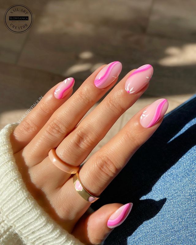pink spring nail designs, pink spring nail designs 2023, acrylic nail designs spring pink, pink nail designs for spring, pink nails, spring nails, pink nails acrylic, pink nails ideas, pink nails design, spring nail art, spring nail designs, spring nail ideas, swirl nails