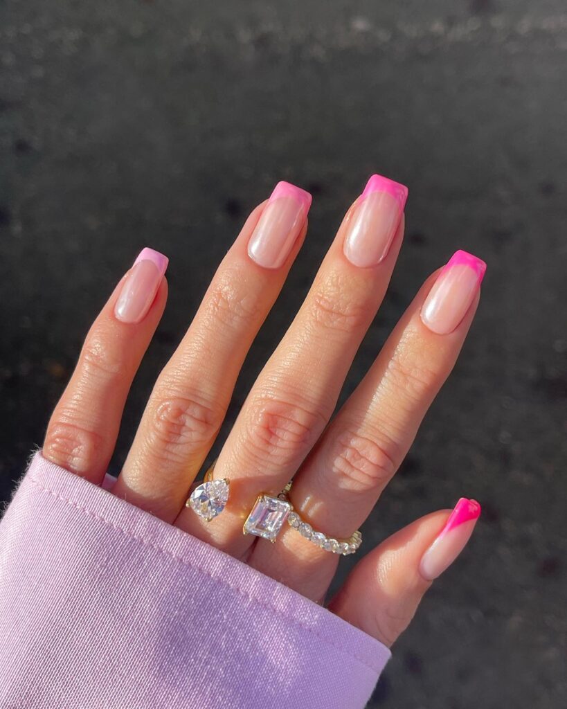 pink spring nail designs, pink spring nail designs 2023, acrylic nail designs spring pink, pink nail designs for spring, pink nails, spring nails, pink nails acrylic, pink nails ideas, pink nails design, spring nail art, spring nail designs, spring nail ideas, French tip nails, gradient nails