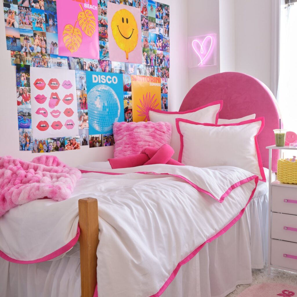 cute dorm room ideas, cute dorm ideas, dorm room ideas, dorm room designs, dorm room, dorm room decor, dorm decoration, dorm decor, dorm ideas, dorm essentials, pink dorm decor
