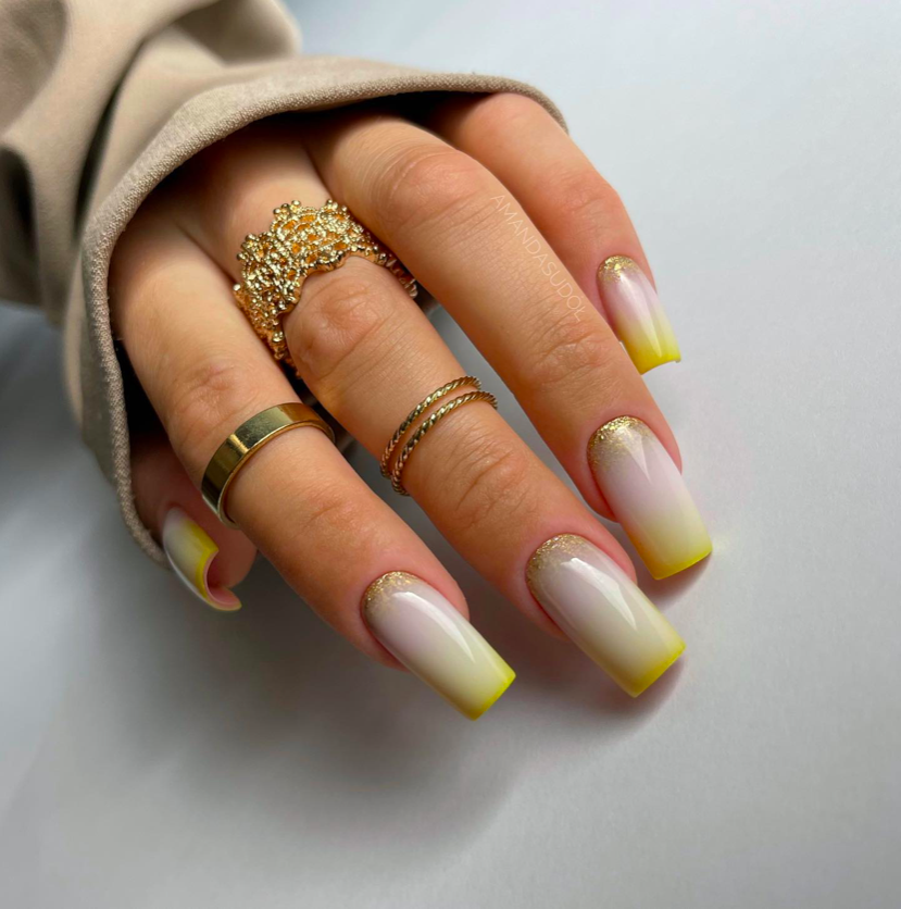 Nail Designs Yellow and White, white nails, yellow nails, white and yellow nails, yellow and white nails, white and yellow nails ideas, white and yellow nails acrylic, white and yellow nails design, yellow and white nails acrylic, yellow and white nails designs, ombre nails