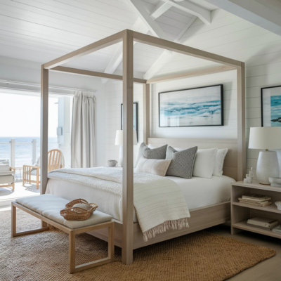 26 Gorgeous Coastal Bedroom Ideas For A Serene Vibe - The Pink Brunette